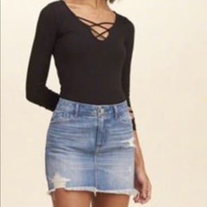 Hollister olive green body suit sz M